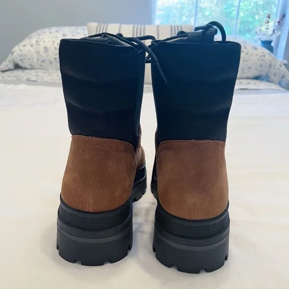 Marc Fisher Brown Suede “Sashia” Platform Combat Boot, Size 7.5 - Picture 9 of 10